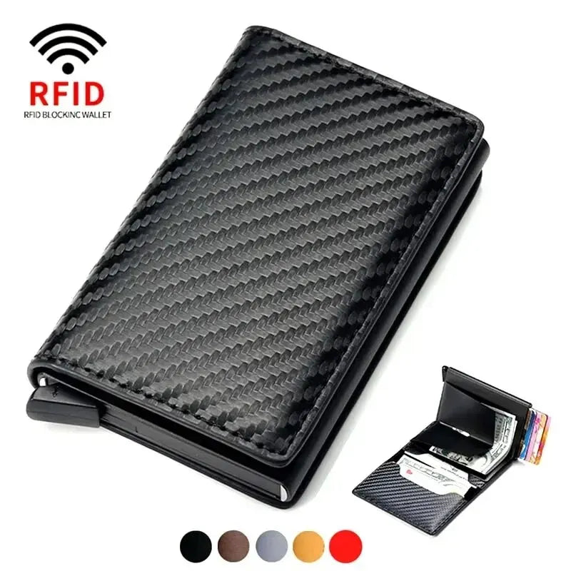 Carteira slim case porta cartões anti furto por aproximação (RFID).